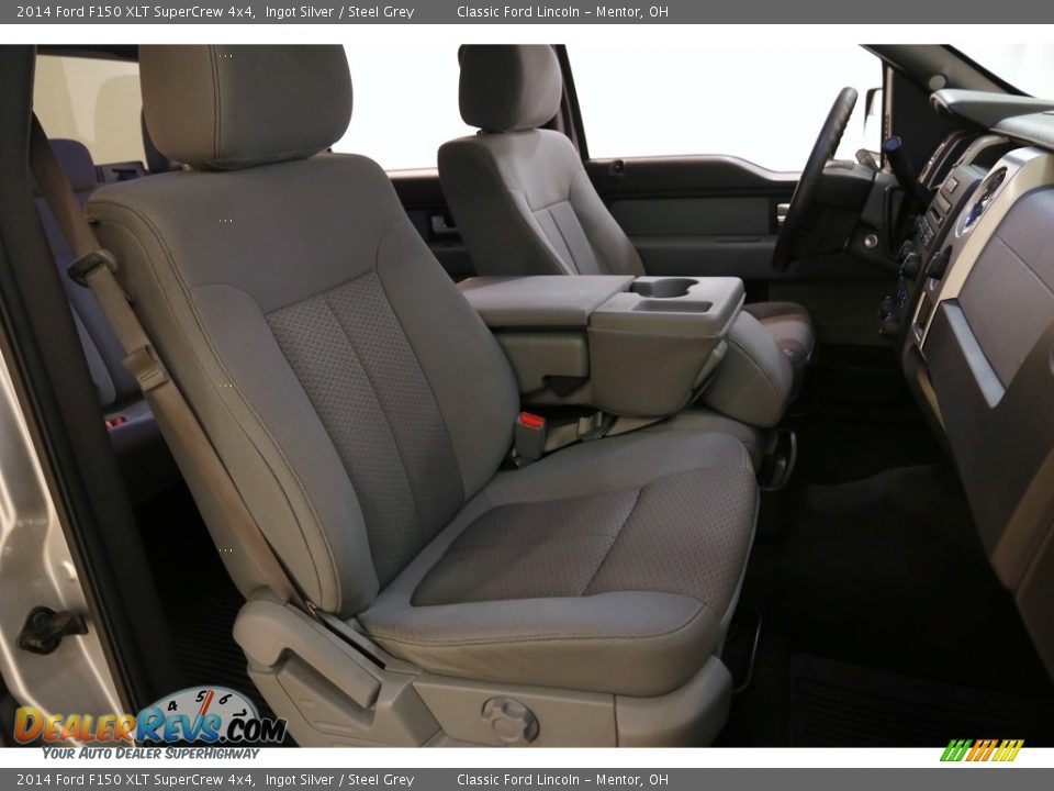 2014 Ford F150 XLT SuperCrew 4x4 Ingot Silver / Steel Grey Photo #17