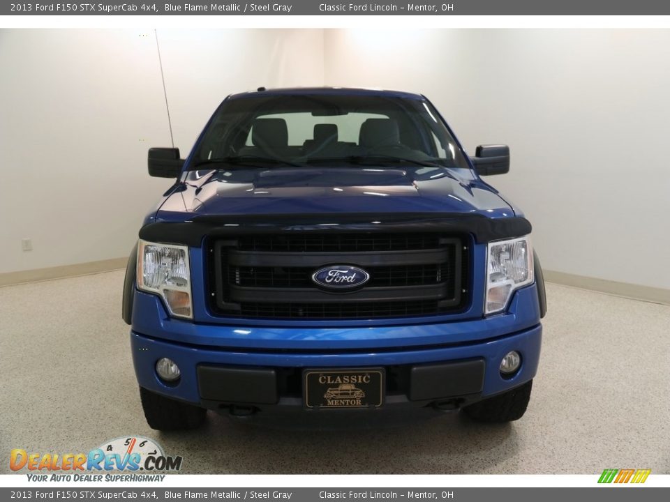 2013 Ford F150 STX SuperCab 4x4 Blue Flame Metallic / Steel Gray Photo #2