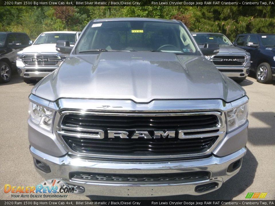 2020 Ram 1500 Big Horn Crew Cab 4x4 Billet Silver Metallic / Black/Diesel Gray Photo #8