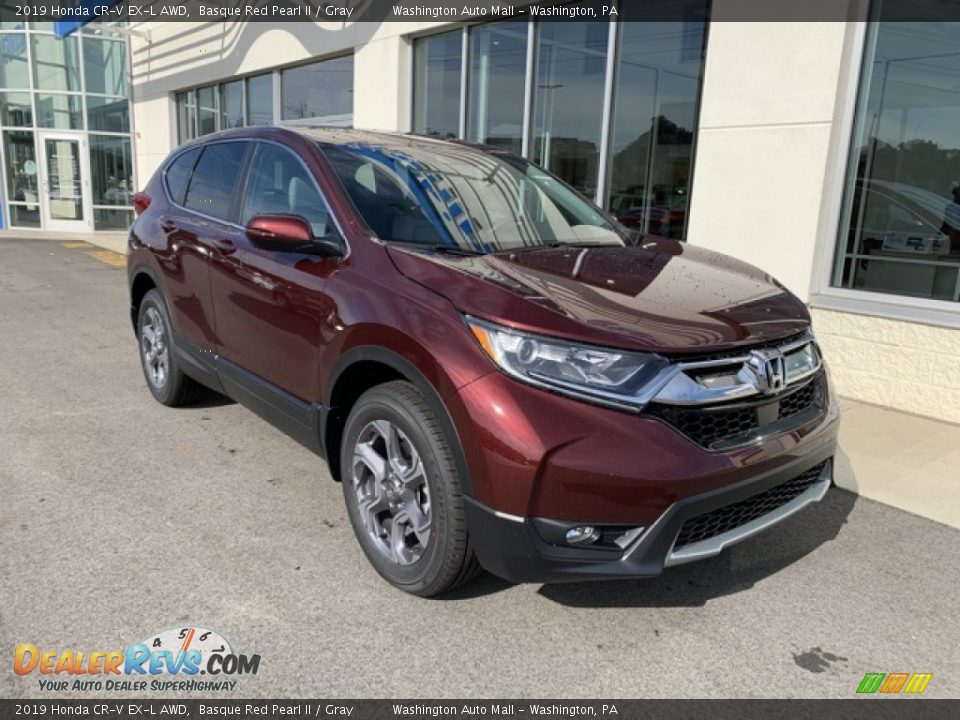 2019 Honda CR-V EX-L AWD Basque Red Pearl II / Gray Photo #2