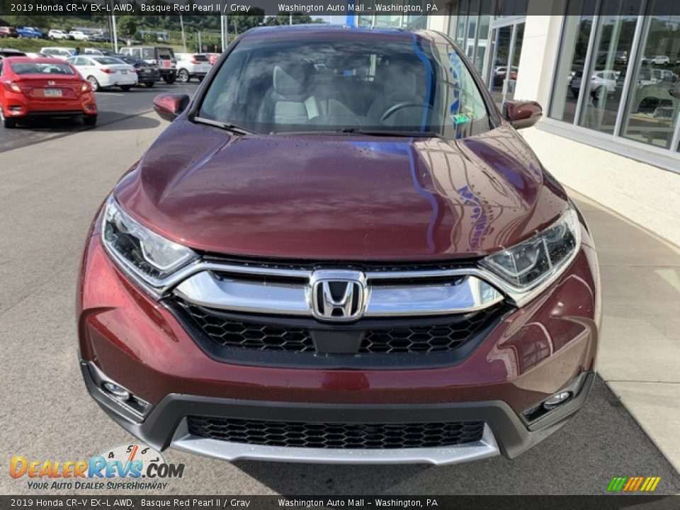 2019 Honda CR-V EX-L AWD Basque Red Pearl II / Gray Photo #3