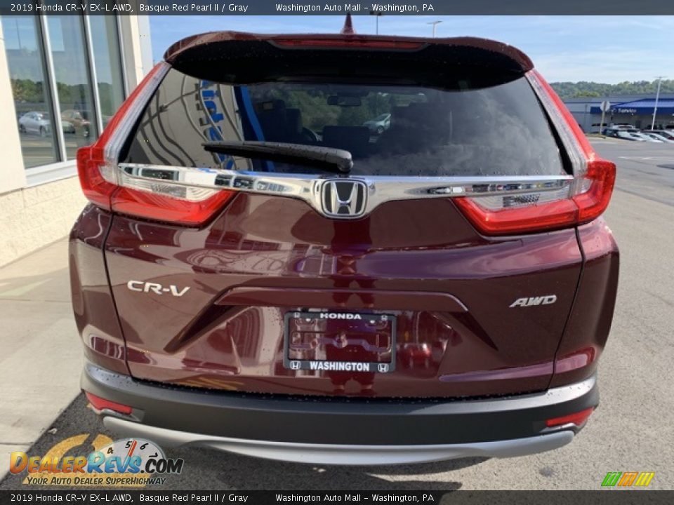 2019 Honda CR-V EX-L AWD Basque Red Pearl II / Gray Photo #6
