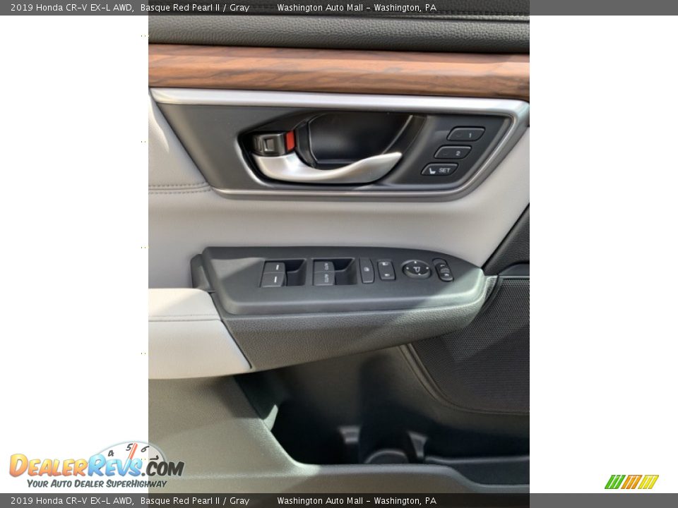 2019 Honda CR-V EX-L AWD Basque Red Pearl II / Gray Photo #11