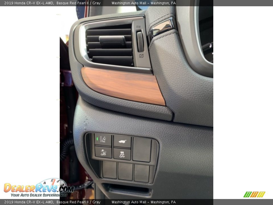 2019 Honda CR-V EX-L AWD Basque Red Pearl II / Gray Photo #12
