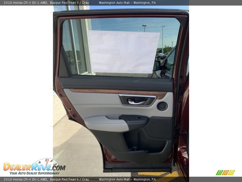 2019 Honda CR-V EX-L AWD Basque Red Pearl II / Gray Photo #16