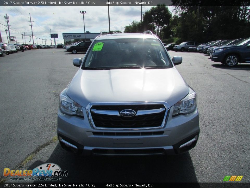 2017 Subaru Forester 2.5i Limited Ice Silver Metallic / Gray Photo #3