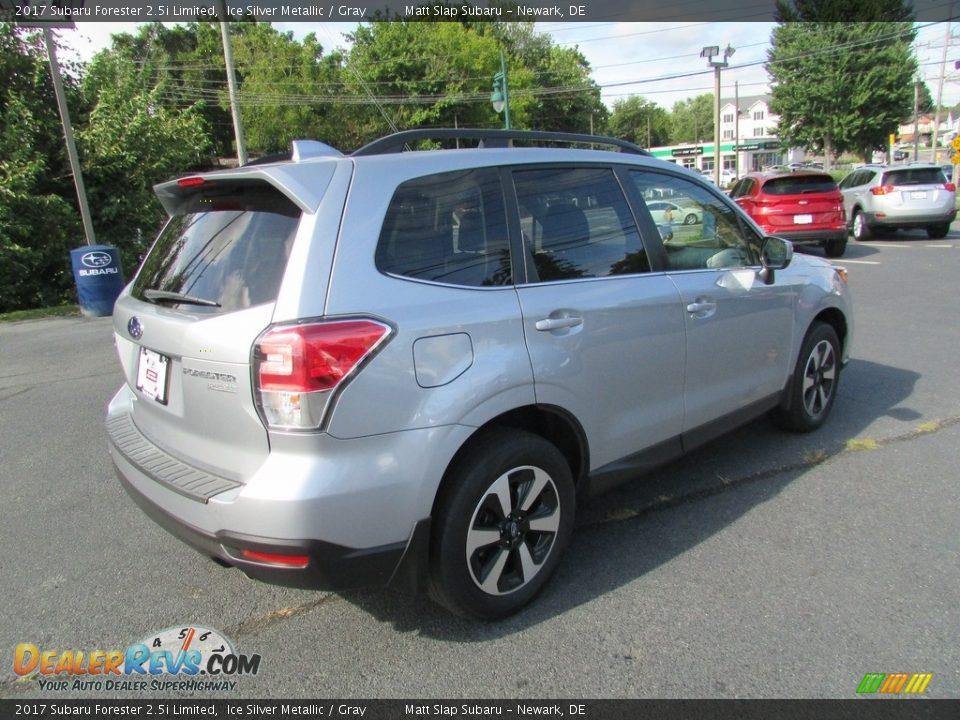 2017 Subaru Forester 2.5i Limited Ice Silver Metallic / Gray Photo #6