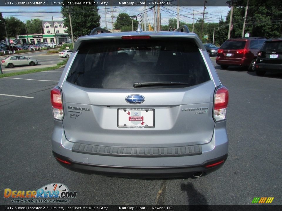 2017 Subaru Forester 2.5i Limited Ice Silver Metallic / Gray Photo #7