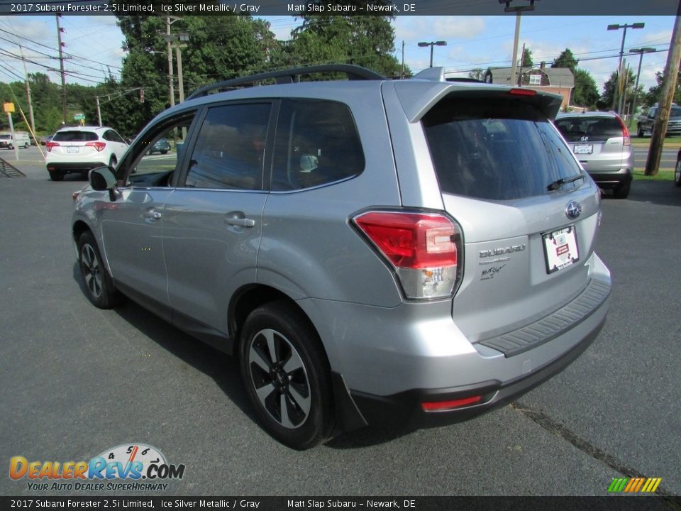 2017 Subaru Forester 2.5i Limited Ice Silver Metallic / Gray Photo #8