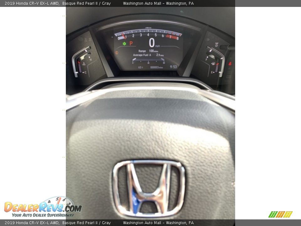 2019 Honda CR-V EX-L AWD Basque Red Pearl II / Gray Photo #32