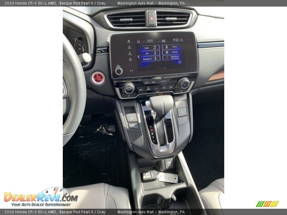 2019 Honda CR-V EX-L AWD Basque Red Pearl II / Gray Photo #33