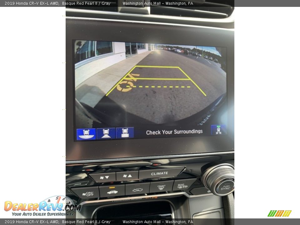 2019 Honda CR-V EX-L AWD Basque Red Pearl II / Gray Photo #34
