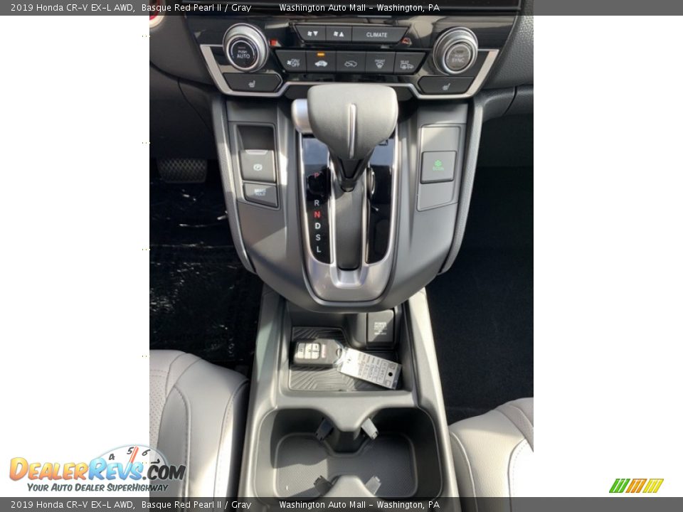 2019 Honda CR-V EX-L AWD Basque Red Pearl II / Gray Photo #35