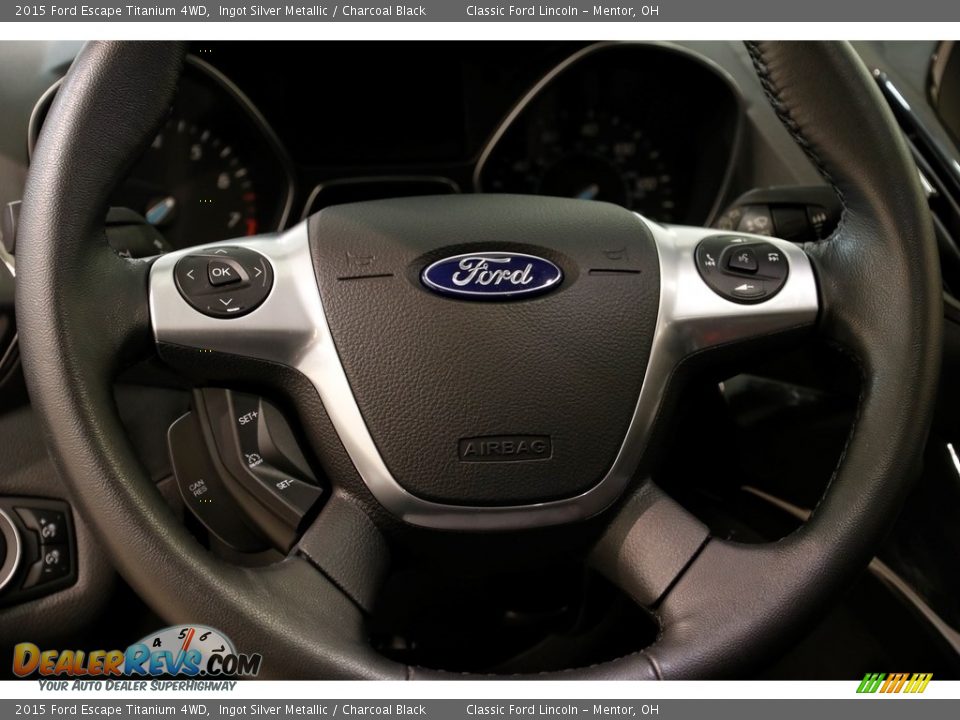 2015 Ford Escape Titanium 4WD Ingot Silver Metallic / Charcoal Black Photo #7