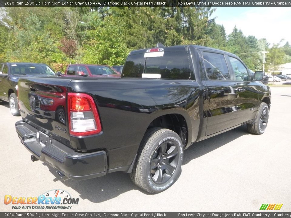 2020 Ram 1500 Big Horn Night Edition Crew Cab 4x4 Diamond Black Crystal Pearl / Black Photo #5