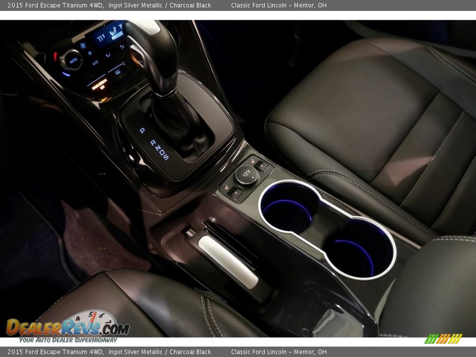 2015 Ford Escape Titanium 4WD Ingot Silver Metallic / Charcoal Black Photo #15