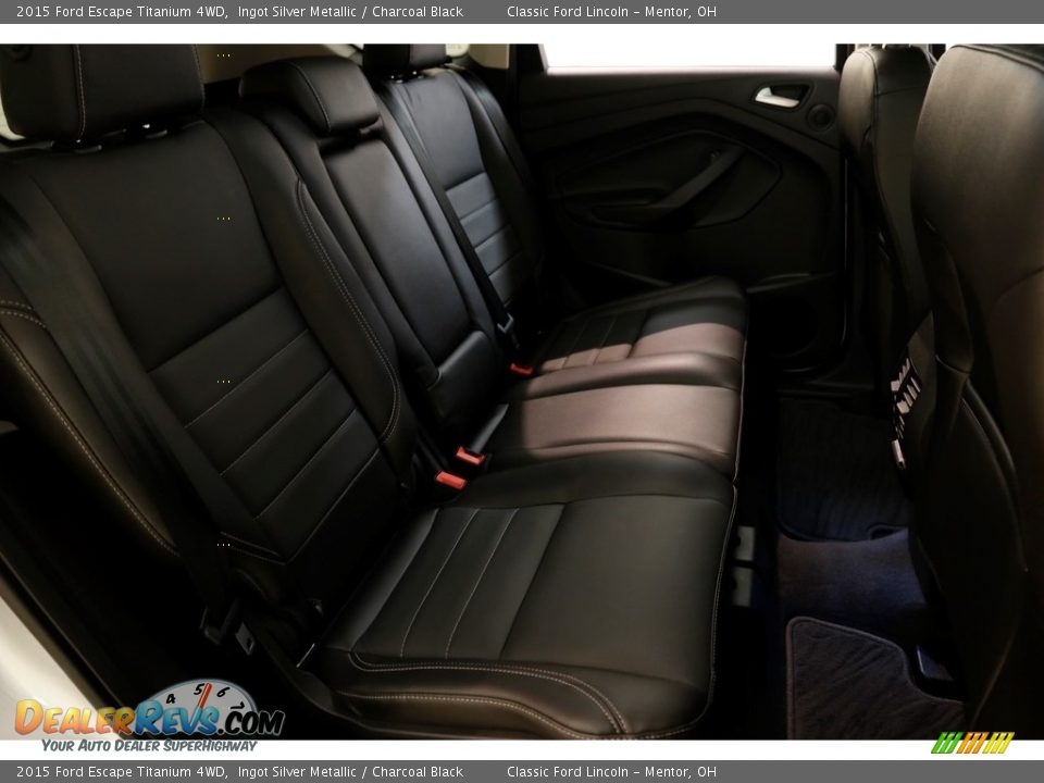 2015 Ford Escape Titanium 4WD Ingot Silver Metallic / Charcoal Black Photo #18
