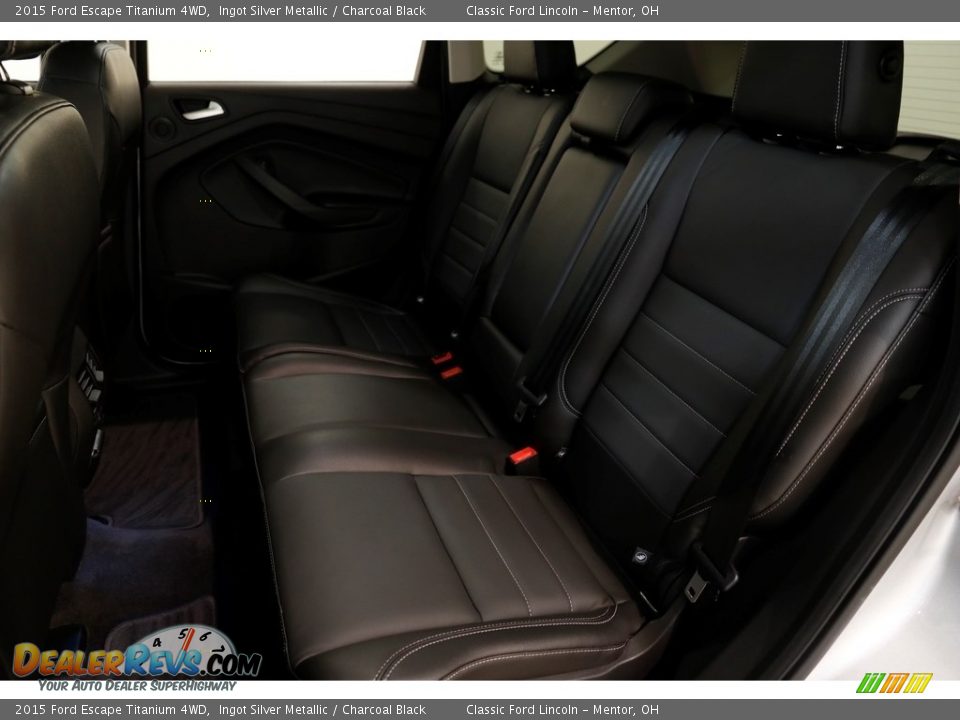 2015 Ford Escape Titanium 4WD Ingot Silver Metallic / Charcoal Black Photo #19