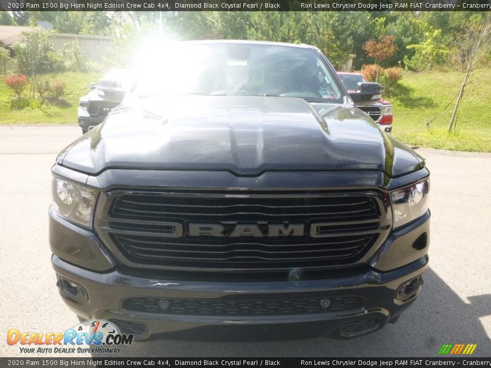 2020 Ram 1500 Big Horn Night Edition Crew Cab 4x4 Diamond Black Crystal Pearl / Black Photo #8