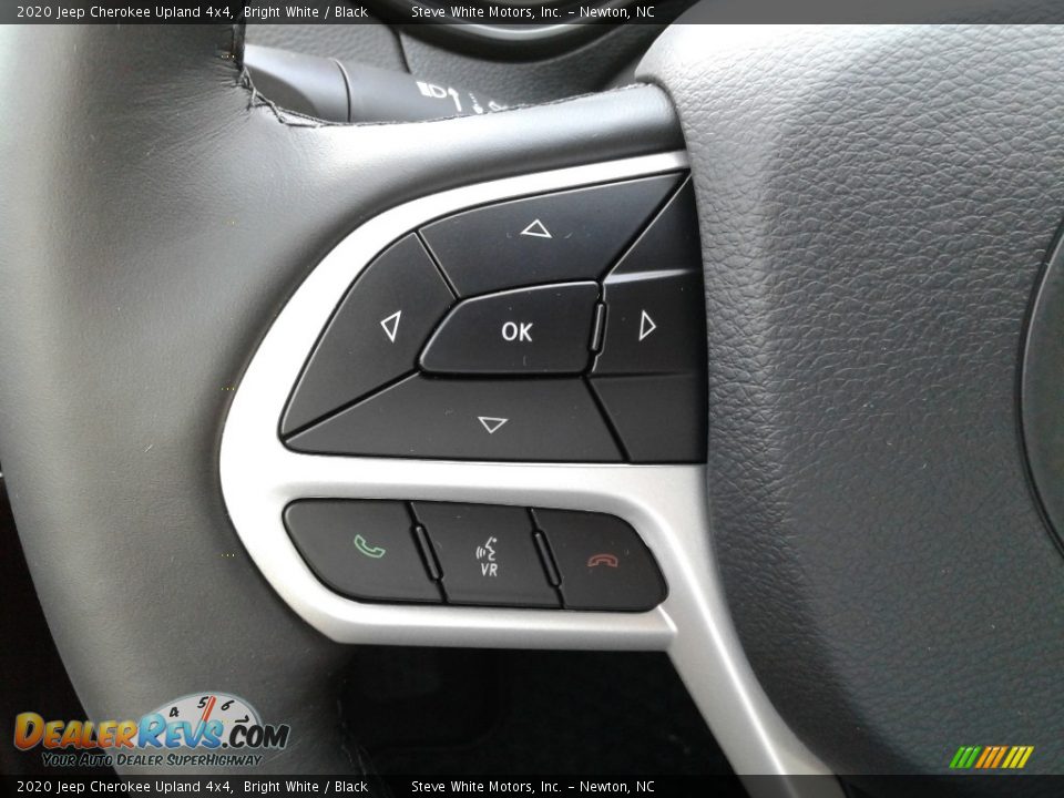 2020 Jeep Cherokee Upland 4x4 Bright White / Black Photo #16