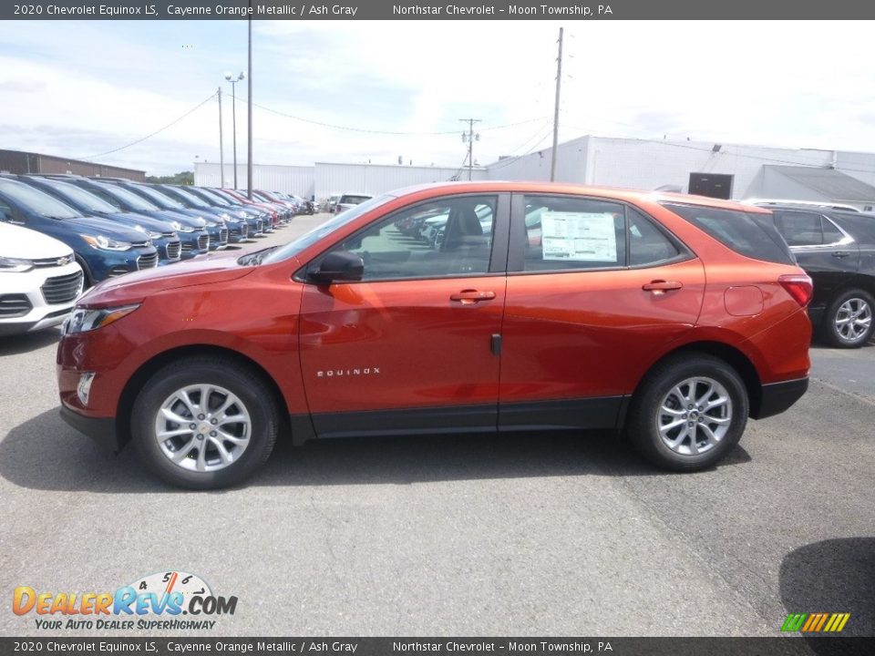 2020 Chevrolet Equinox LS Cayenne Orange Metallic / Ash Gray Photo #2