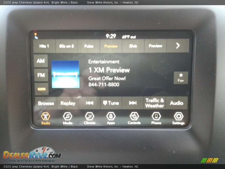 2020 Jeep Cherokee Upland 4x4 Bright White / Black Photo #21