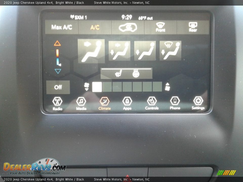 2020 Jeep Cherokee Upland 4x4 Bright White / Black Photo #23