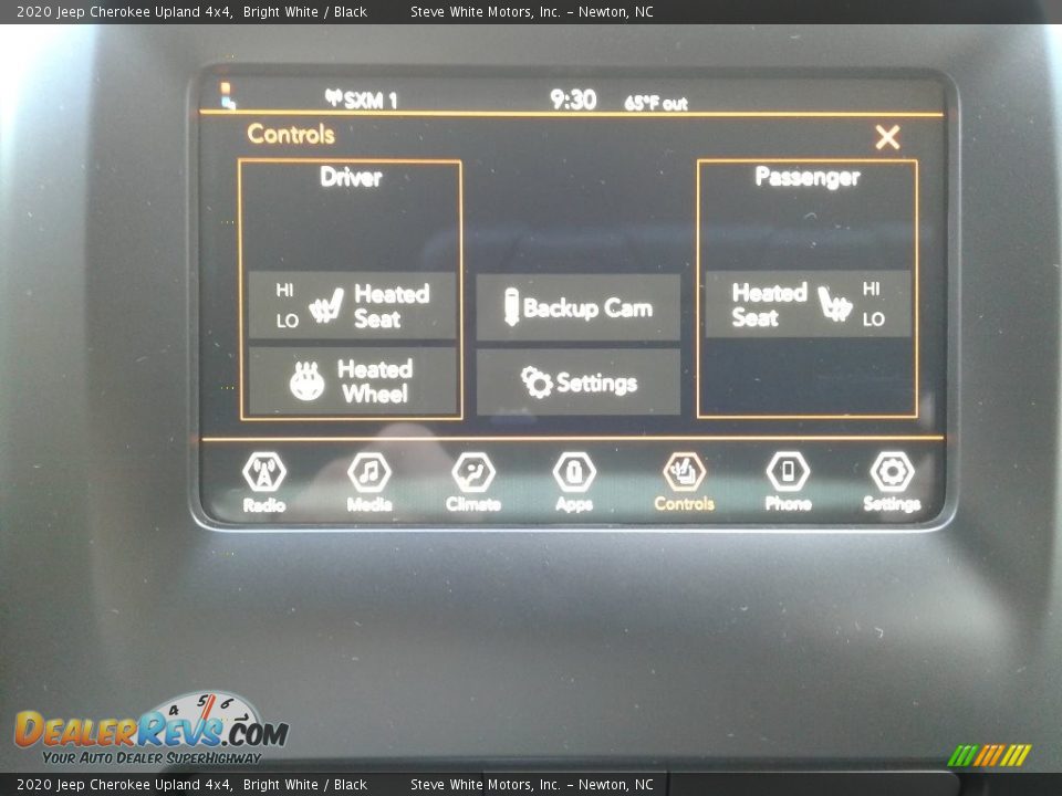 2020 Jeep Cherokee Upland 4x4 Bright White / Black Photo #24