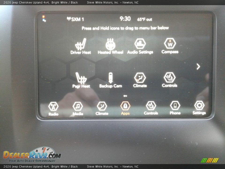 2020 Jeep Cherokee Upland 4x4 Bright White / Black Photo #25