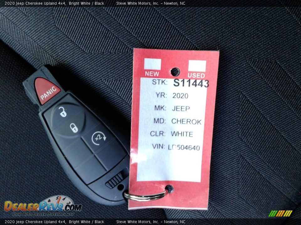 2020 Jeep Cherokee Upland 4x4 Bright White / Black Photo #30