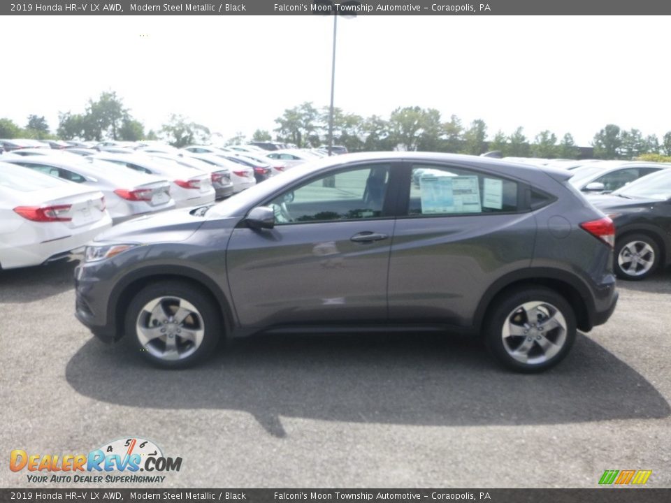 2019 Honda HR-V LX AWD Modern Steel Metallic / Black Photo #2