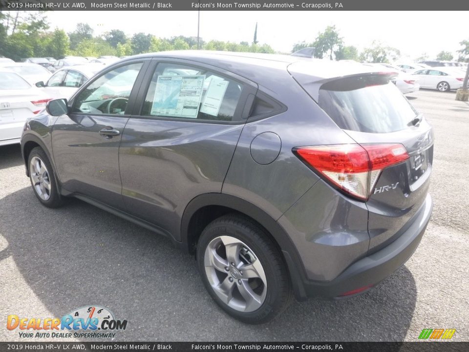 2019 Honda HR-V LX AWD Modern Steel Metallic / Black Photo #3
