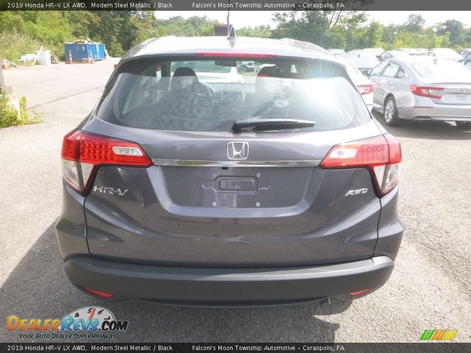 2019 Honda HR-V LX AWD Modern Steel Metallic / Black Photo #4