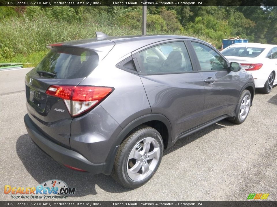 2019 Honda HR-V LX AWD Modern Steel Metallic / Black Photo #5