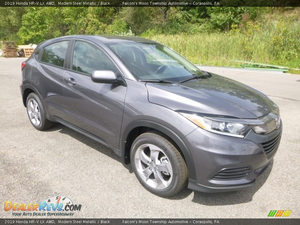 2019 Honda HR-V LX AWD Modern Steel Metallic / Black Photo #7
