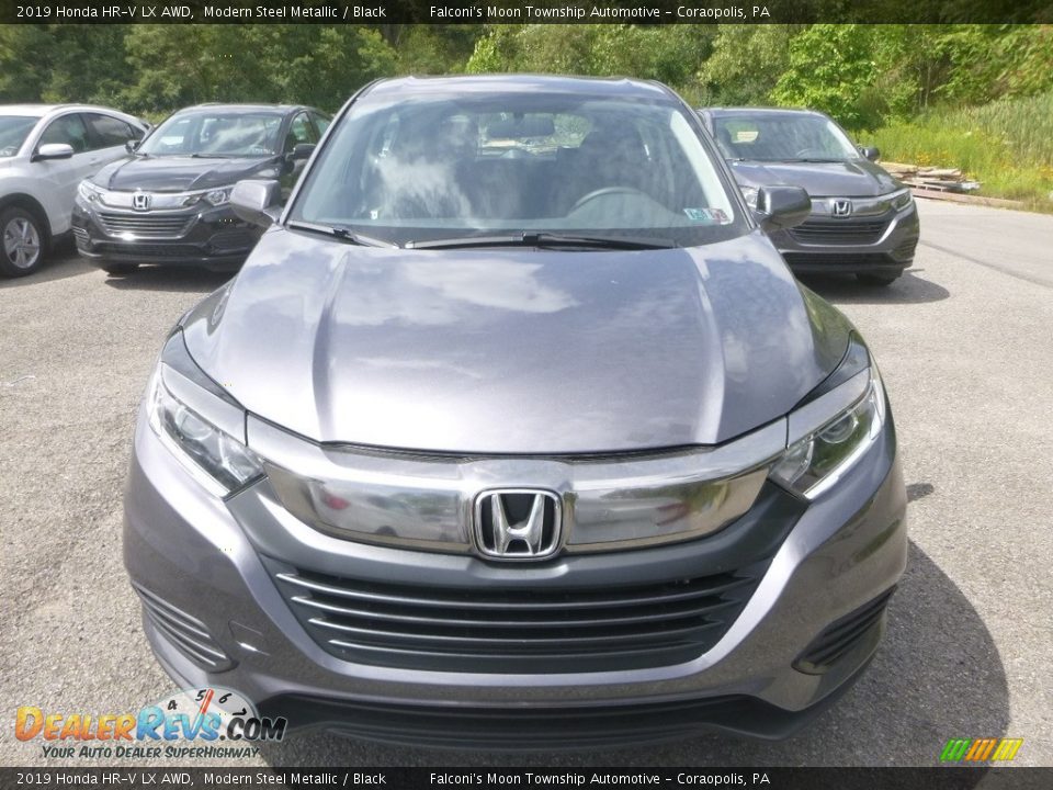 2019 Honda HR-V LX AWD Modern Steel Metallic / Black Photo #8