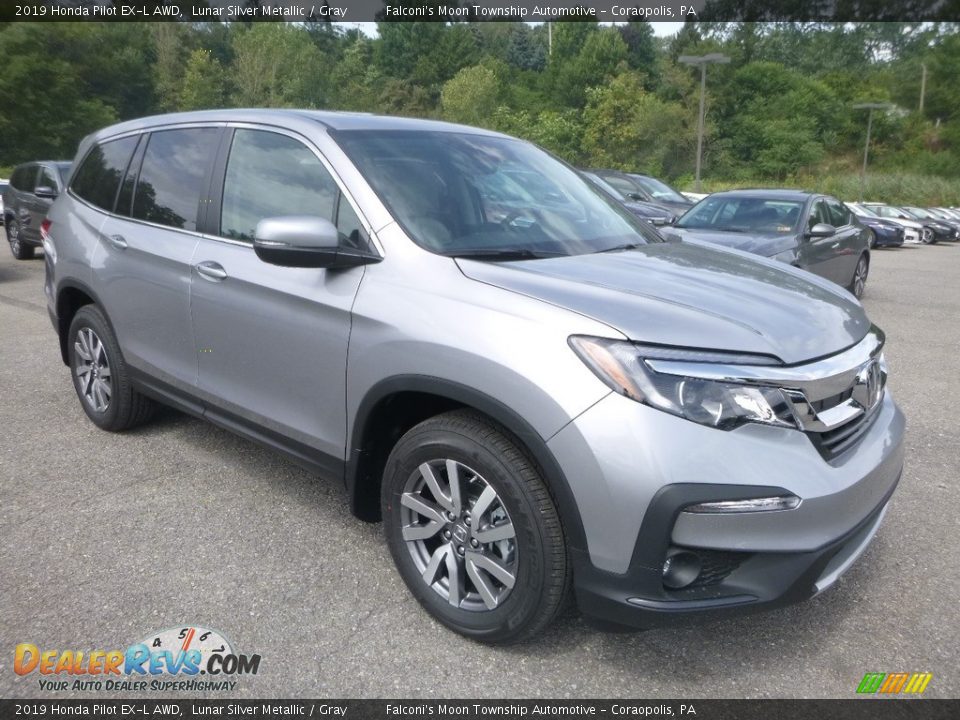 2019 Honda Pilot EX-L AWD Lunar Silver Metallic / Gray Photo #5