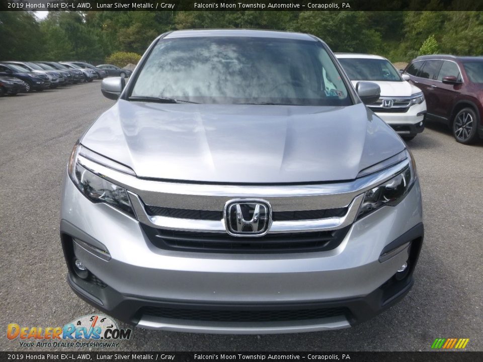2019 Honda Pilot EX-L AWD Lunar Silver Metallic / Gray Photo #6
