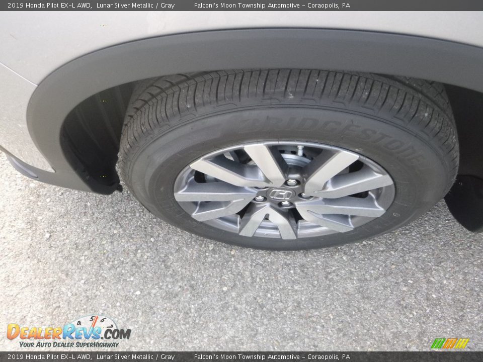 2019 Honda Pilot EX-L AWD Lunar Silver Metallic / Gray Photo #7