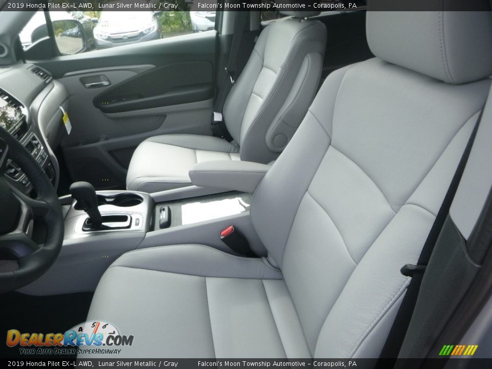 2019 Honda Pilot EX-L AWD Lunar Silver Metallic / Gray Photo #8