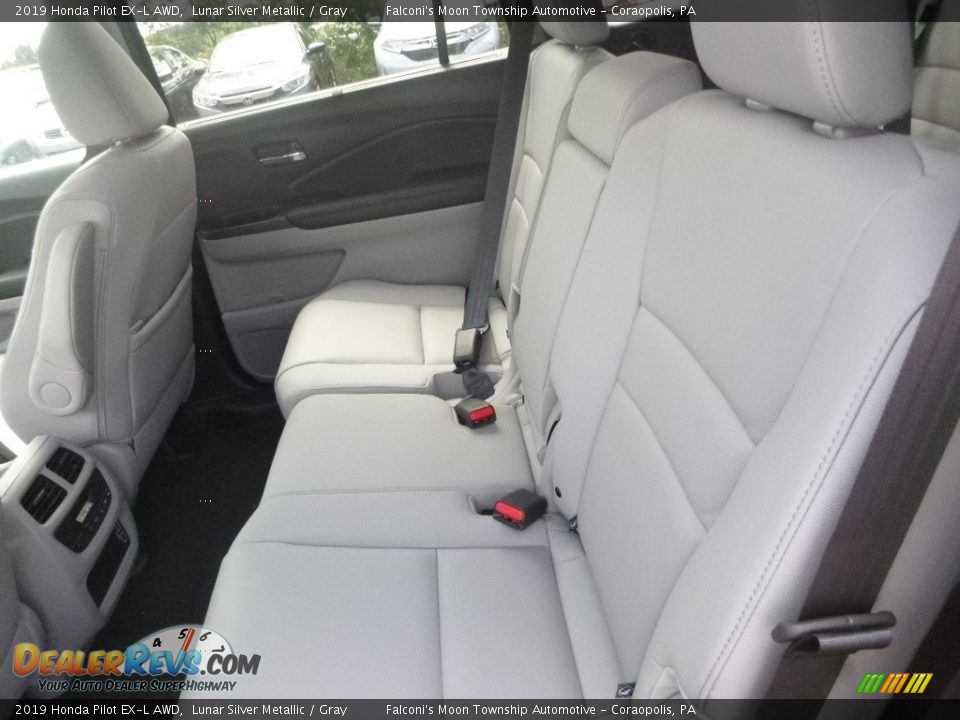 2019 Honda Pilot EX-L AWD Lunar Silver Metallic / Gray Photo #9