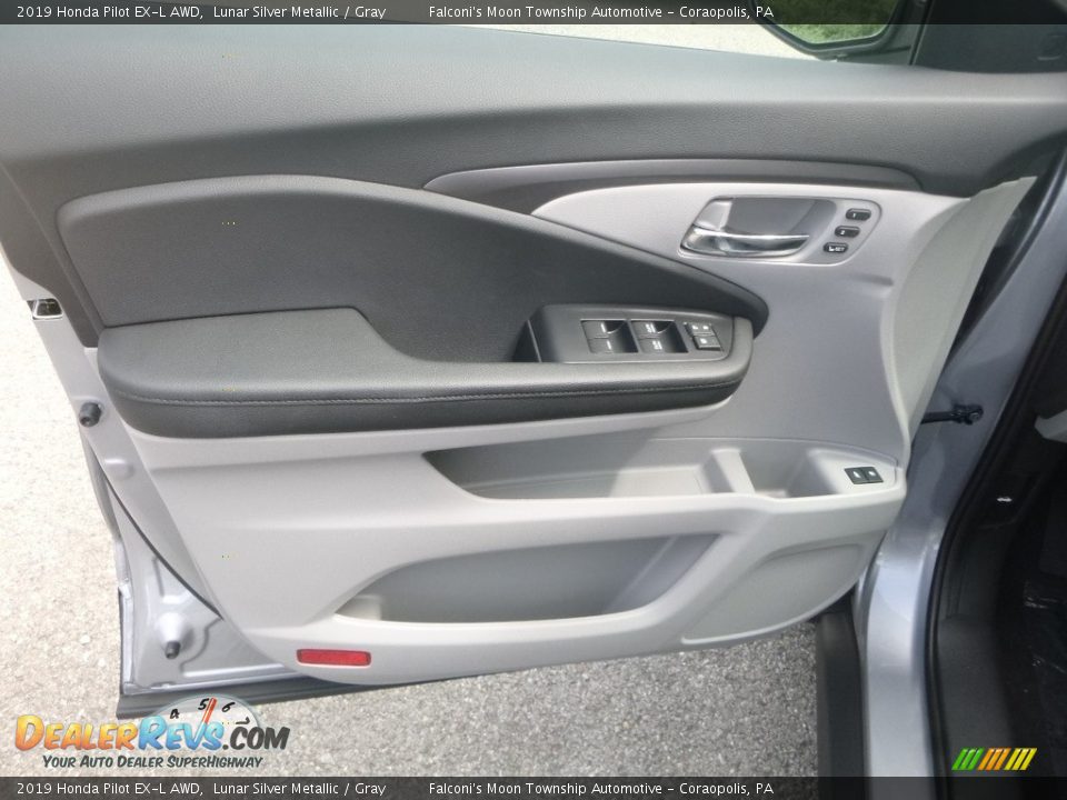 2019 Honda Pilot EX-L AWD Lunar Silver Metallic / Gray Photo #11