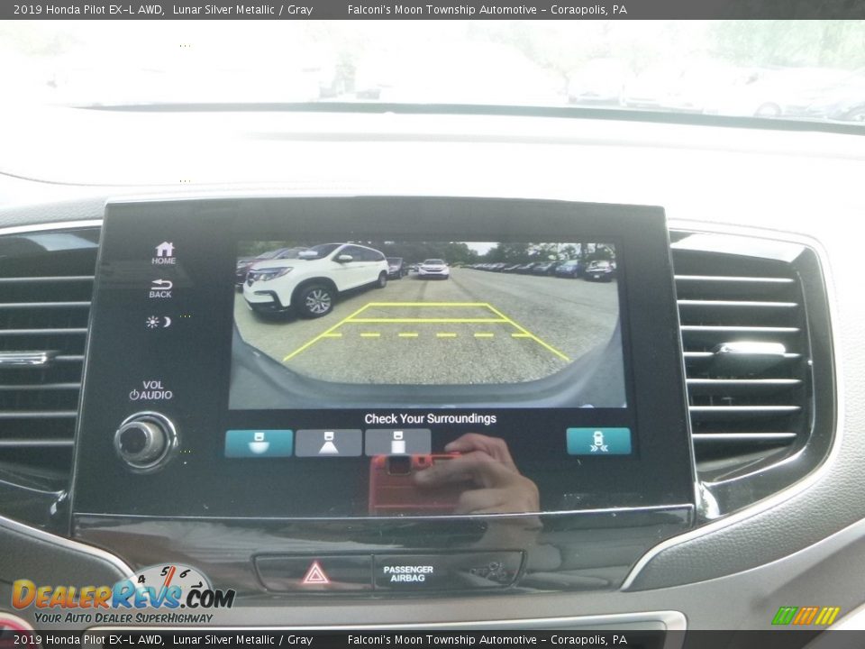 2019 Honda Pilot EX-L AWD Lunar Silver Metallic / Gray Photo #15