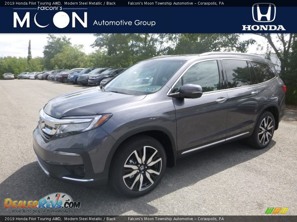 2019 Honda Pilot Touring AWD Modern Steel Metallic / Black Photo #1