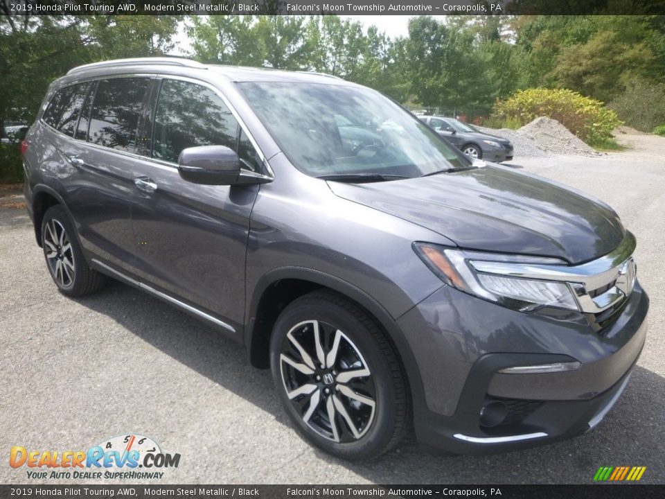 2019 Honda Pilot Touring AWD Modern Steel Metallic / Black Photo #5