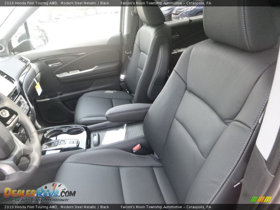 2019 Honda Pilot Touring AWD Modern Steel Metallic / Black Photo #8