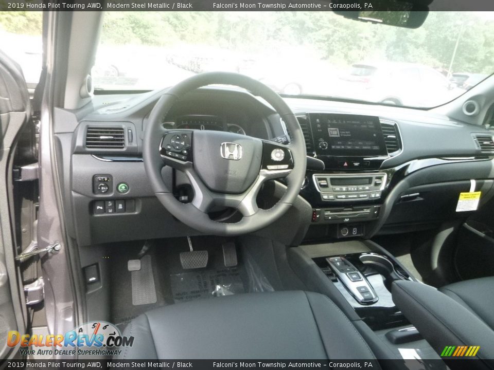 2019 Honda Pilot Touring AWD Modern Steel Metallic / Black Photo #10