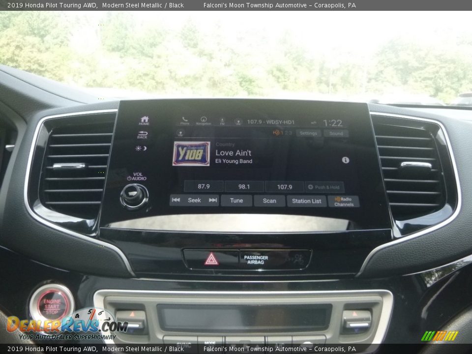 2019 Honda Pilot Touring AWD Modern Steel Metallic / Black Photo #14