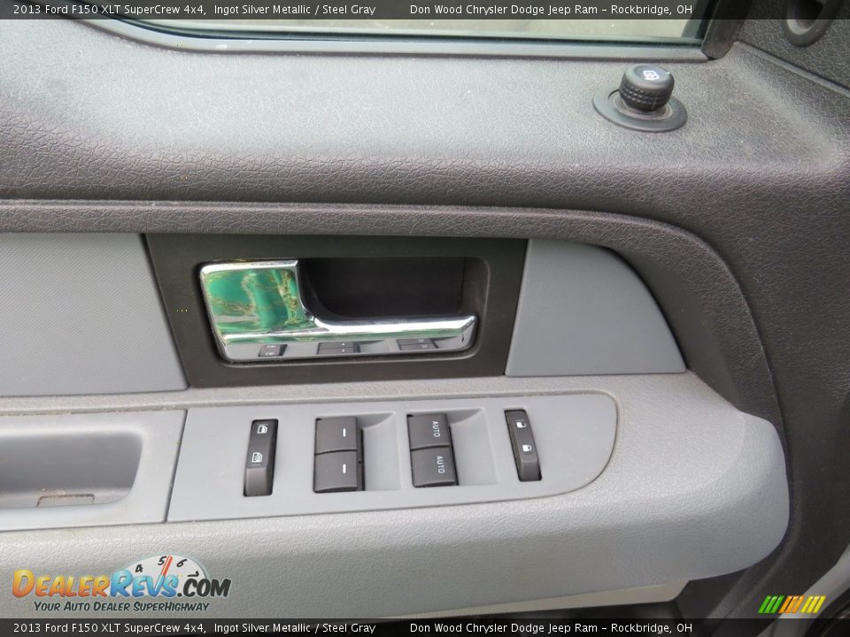 2013 Ford F150 XLT SuperCrew 4x4 Ingot Silver Metallic / Steel Gray Photo #3