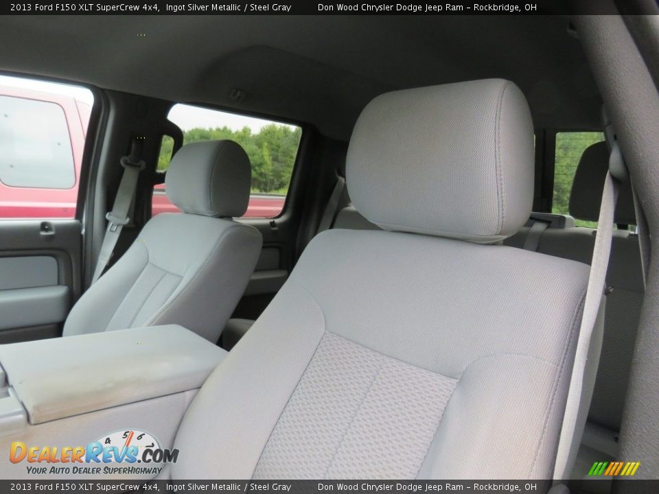 2013 Ford F150 XLT SuperCrew 4x4 Ingot Silver Metallic / Steel Gray Photo #4
